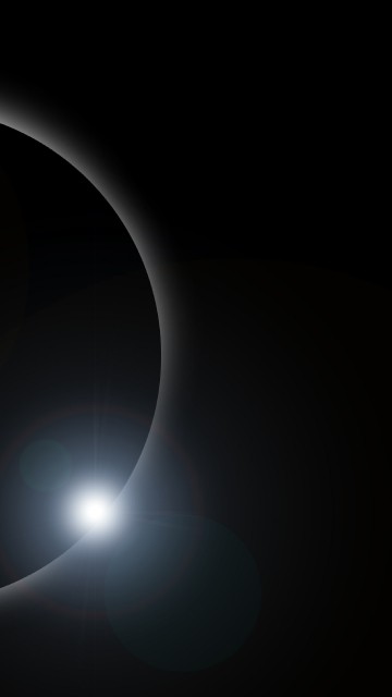 Image black and white planet illustration