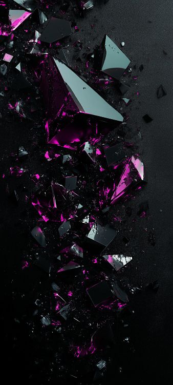 Illustration, Pink, Silber, Naturmaterialien, Nacht. Wallpaper in 2689x5963 Resolution