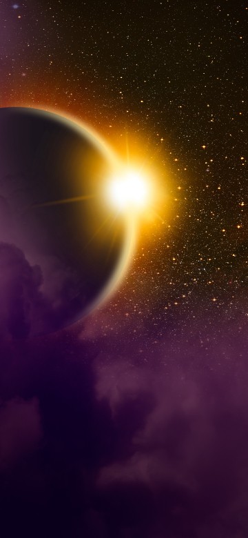 Image moon in the sky during night time