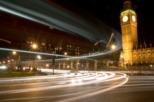 Image time lapse photography of city street during night time