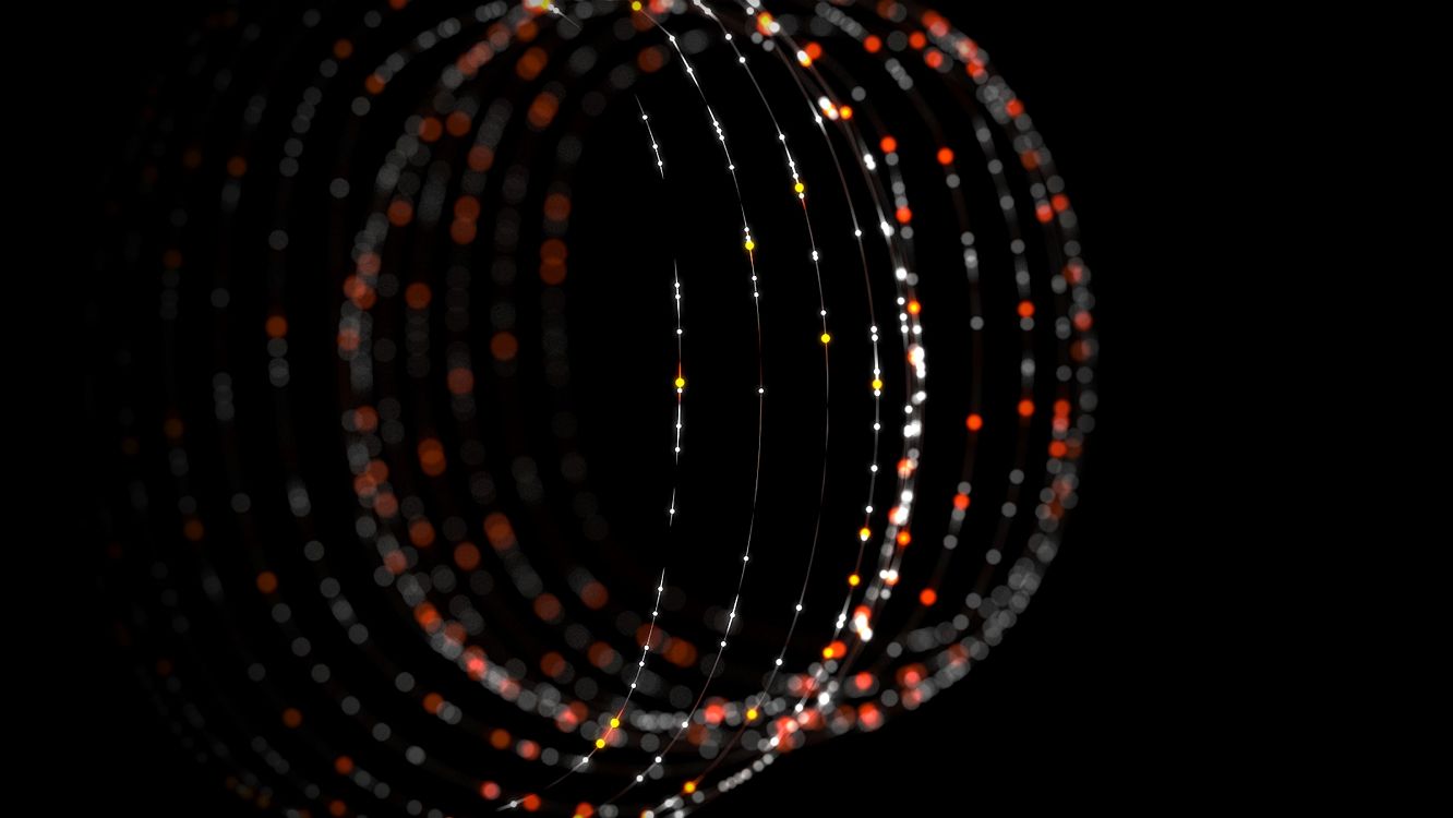 Luces Redondas Rojas y Blancas. Wallpaper in 5600x3152 Resolution