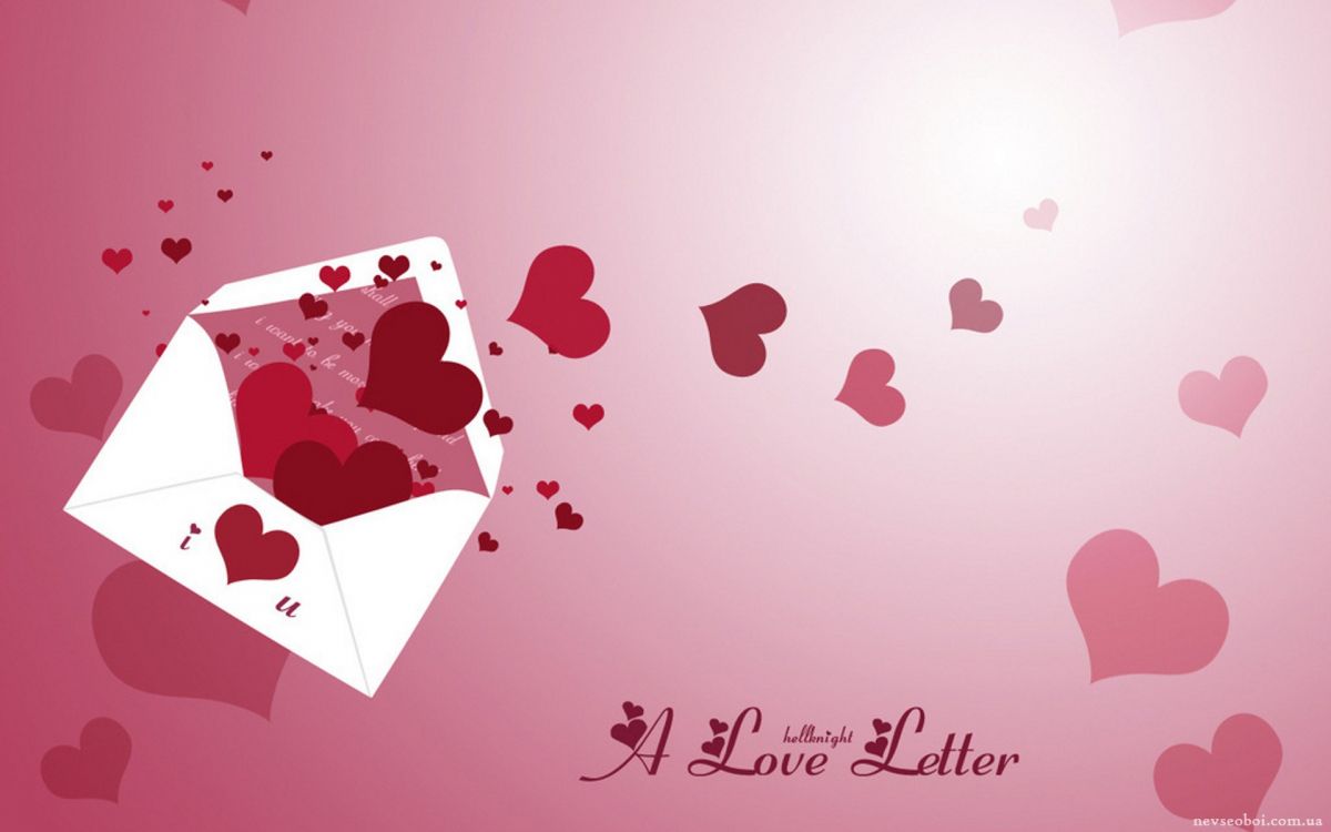 Liebesbrief, Herzen, Valentines Tag, Liebe, Text. Wallpaper in 1920x1200 Resolution