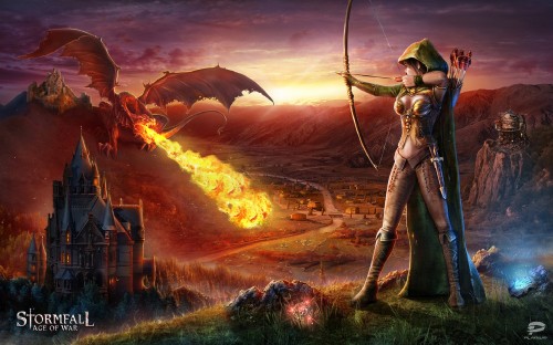 Image pc game, mythology, game, archery, sky