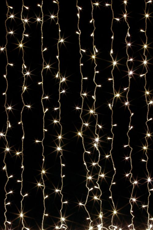 garland, light, black, lighting, pattern