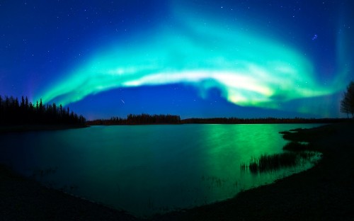 Image aurora borealis, aurora, nature, light, night