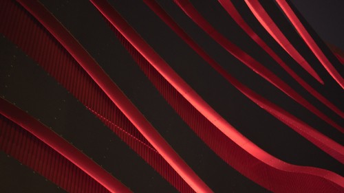 Image red and black striped textile