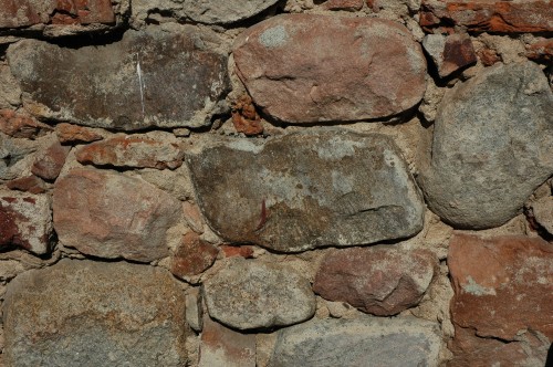 Image brown and gray stone wall