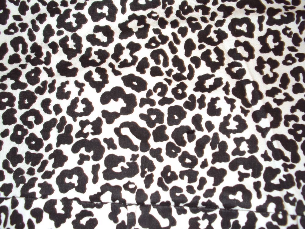 black and white leopard textile