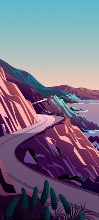 Ios, 苹果, IOS 14, IOS 13, 斜坡 壁纸 1080x2400 允许