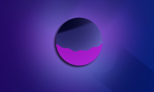 Image purple and white round illustration