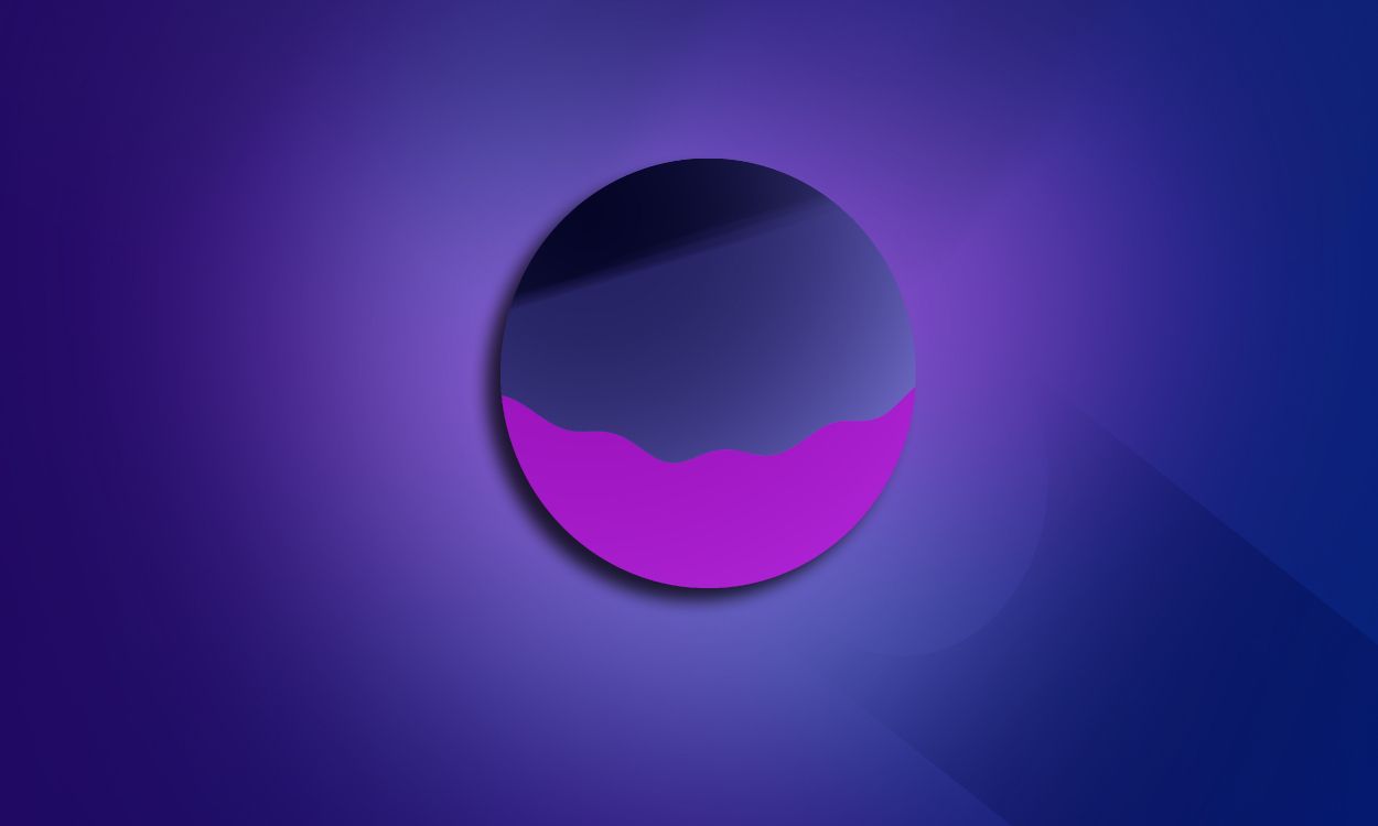 purple and white round illustration