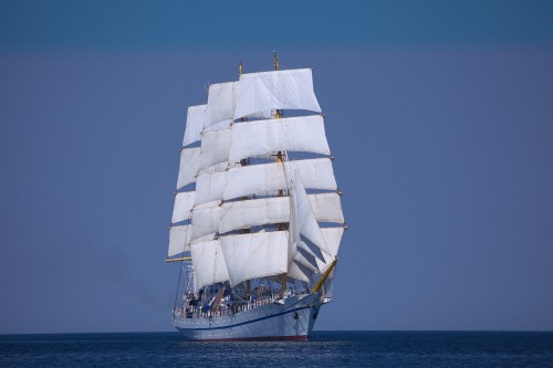 Image white sail boat on sea during daytime