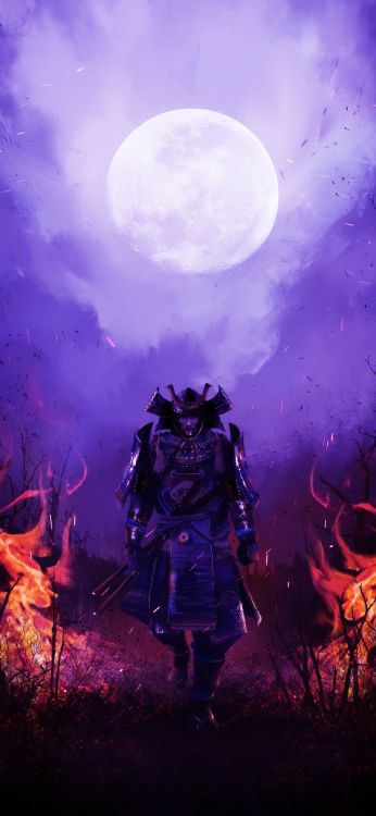 Nature, Irkutskaia Dental Clinic 1, Moon, Light, Purple. Wallpaper in 1170x2535 Resolution