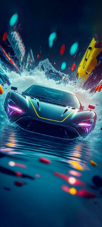 Arte, Coche, Deportivo, El Arte de Coche, Supercoche. Wallpaper in 1080x2400 Resolution