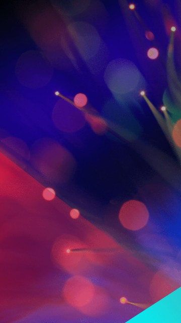 Image red and white bokeh lights