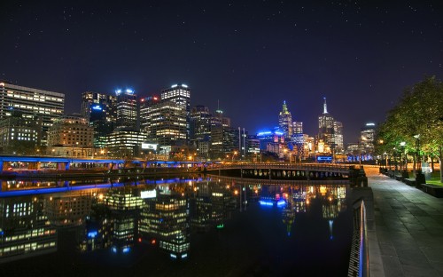 Image city skyline during night time