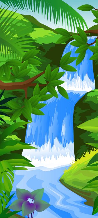 Beau Dessin de Perroquet, Toucan Toco, Turquoise Parrot, Ara, Illustration. Wallpaper in 1080x2400 Resolution