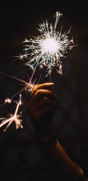 Image fire, fireworks, sparkler, night, darkness