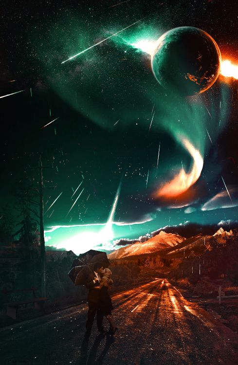 Atmosphäre, Licht, Natur, Astronomisches Objekt, Mitternacht. Wallpaper in 1958x3000 Resolution