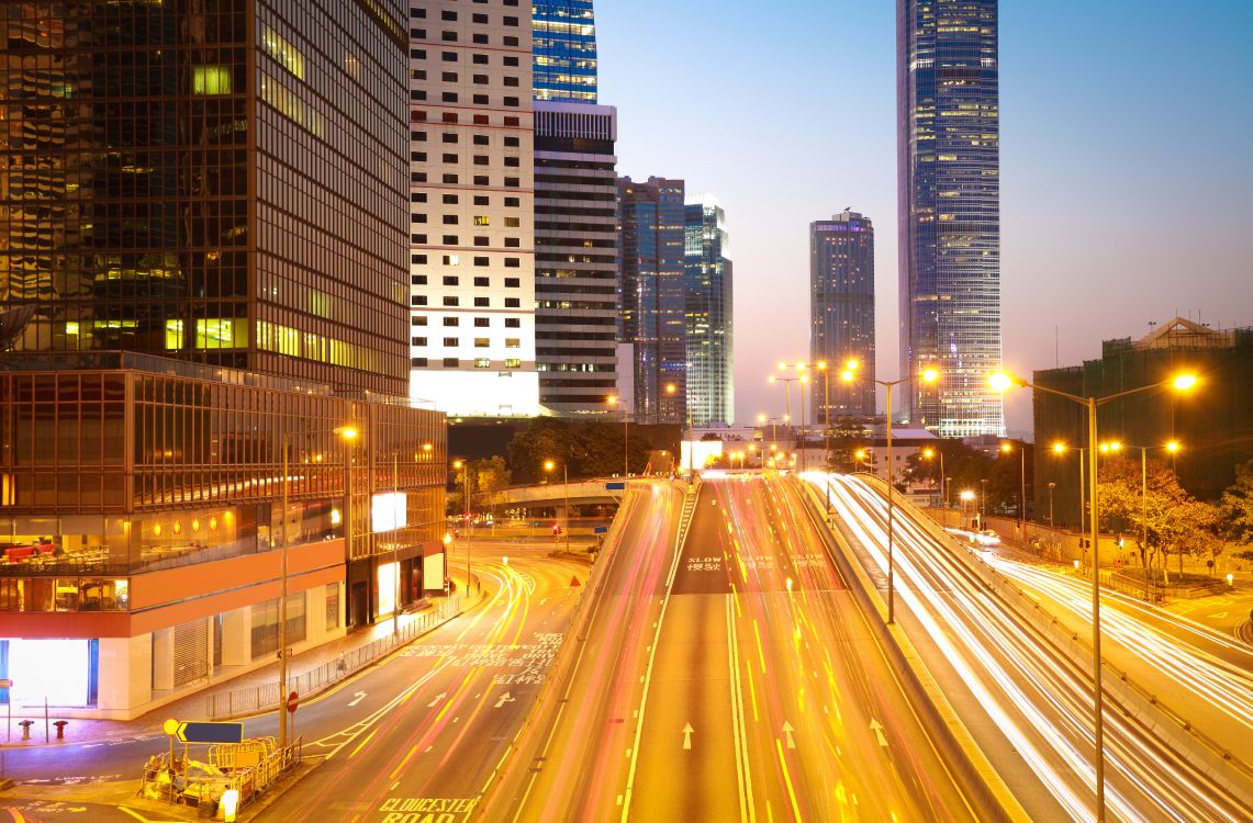 time lapse photography of city during night time