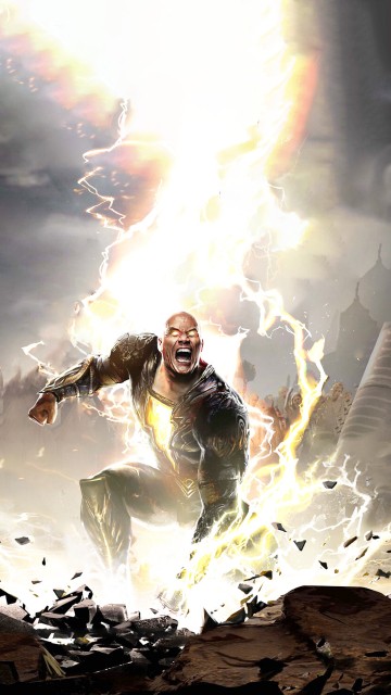 Black Adam Movie  Logo 4K wallpaper download