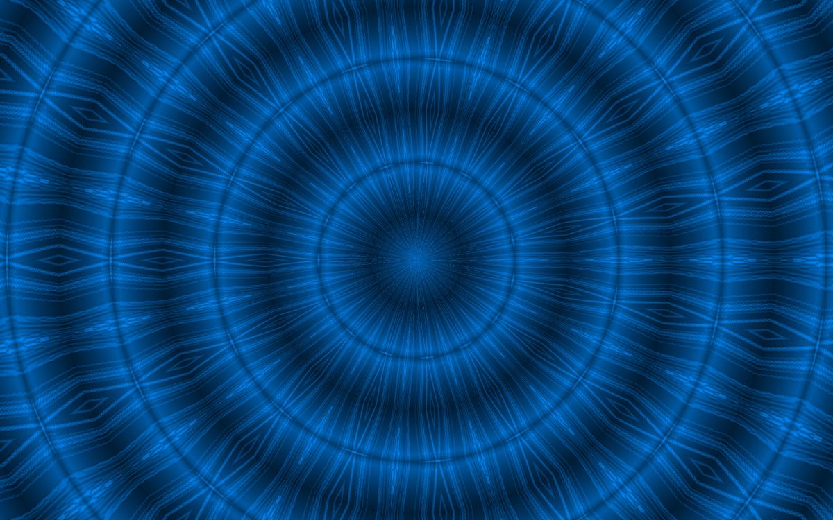 分形技术, 对称, 电蓝色的, 圆圈, 旋涡 壁纸 1920x1200 允许