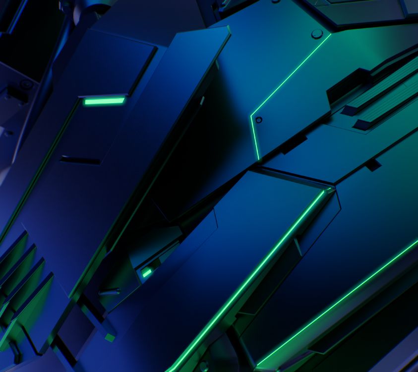 Razer Phone, Razer, Razer Phone 2, Azul, Verde. Wallpaper in 2880x2560 Resolution