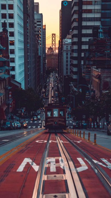 san francisco, building, cars, skyscraper, light