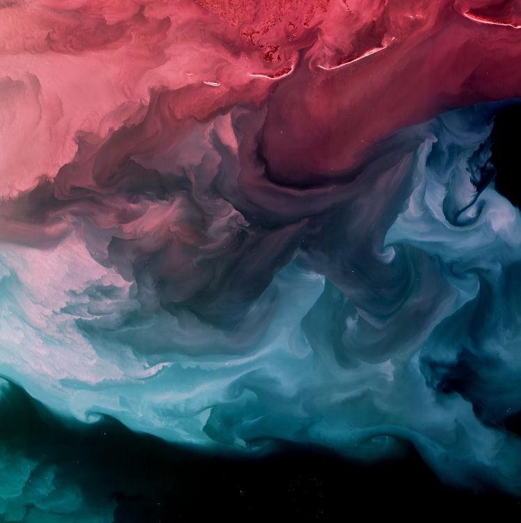 Peinture Abstraite Bleue et Blanche. Wallpaper in 7146x7162 Resolution