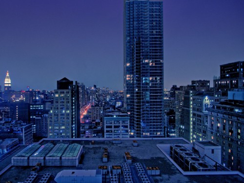 Image city skyline during night time