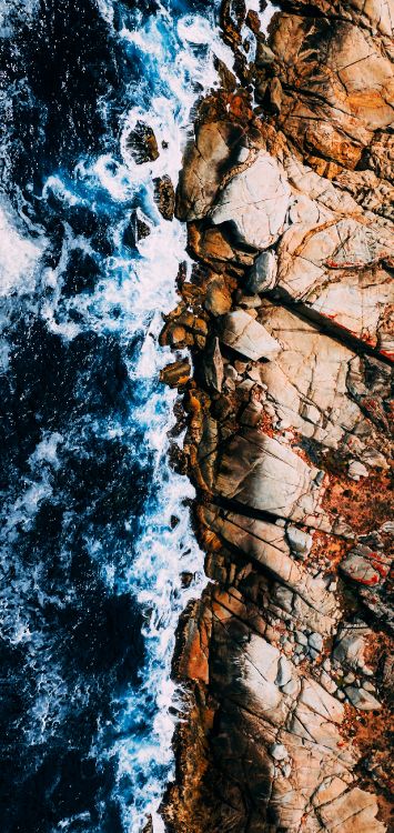 大海, 海洋, 水资源, 自然景观, 自然环境 壁纸 1516x3200 允许
