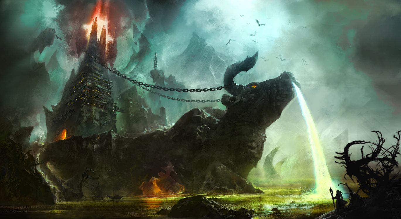 Cocodrilo Negro en el Cuerpo de Agua. Wallpaper in 2738x1500 Resolution