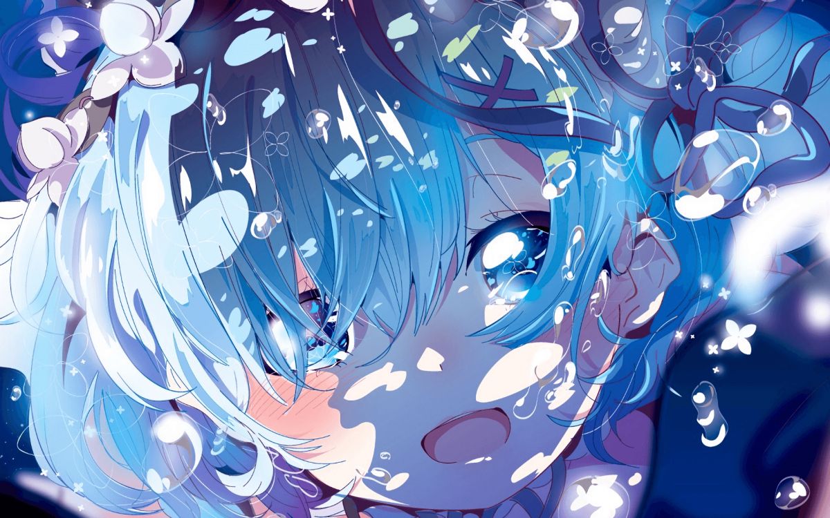 Rem, Subaru Natsuki, L'anime, Emilia re Zéro, Manche. Wallpaper in 1920x1200 Resolution