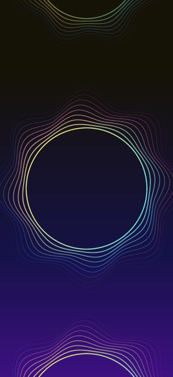 Kreis, Fraktale Kunst, Design, Muster, Veilchen. Wallpaper in 2250x4872 Resolution