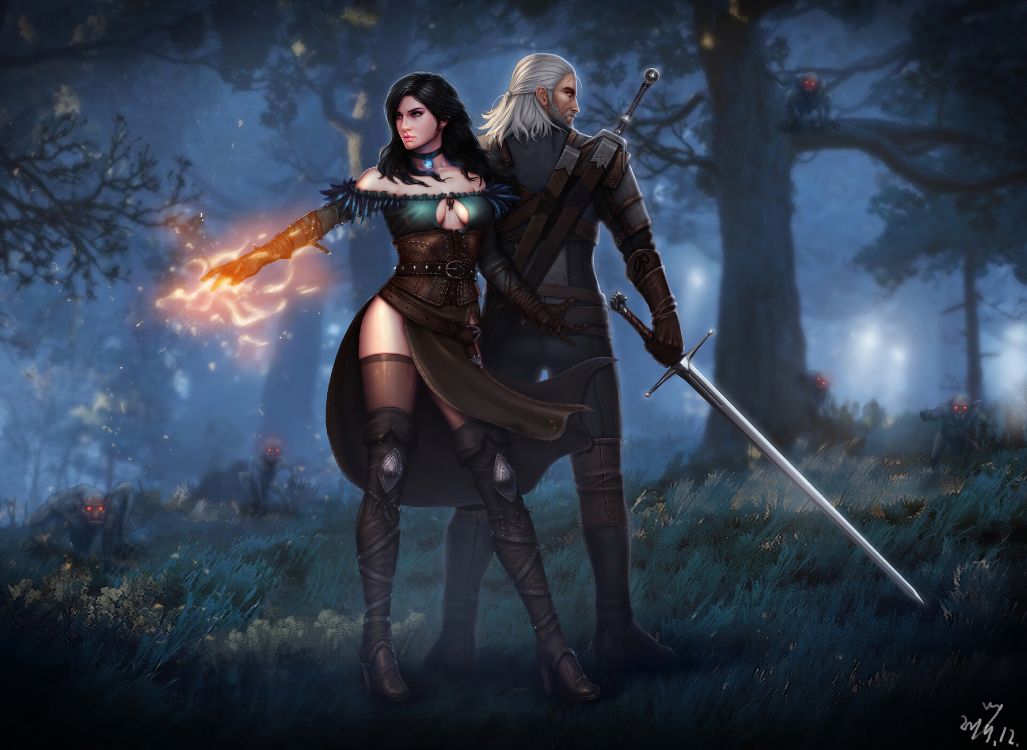 Hexer Geralt, The Witcher 3 Wild Hunt, Geralt Von Riva, Ciri, Yennefer. Wallpaper in 3840x2804 Resolution