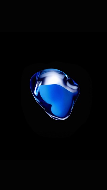 Image blue and black heart illustration