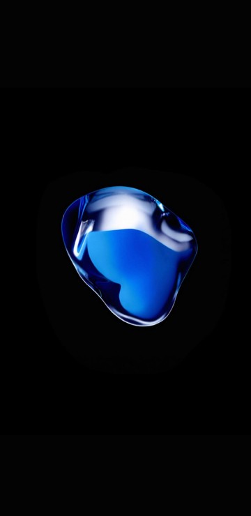Image blue and black heart illustration