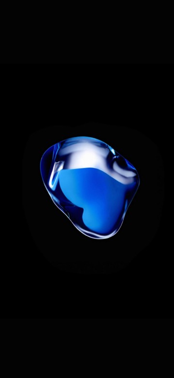 Image blue and black heart illustration