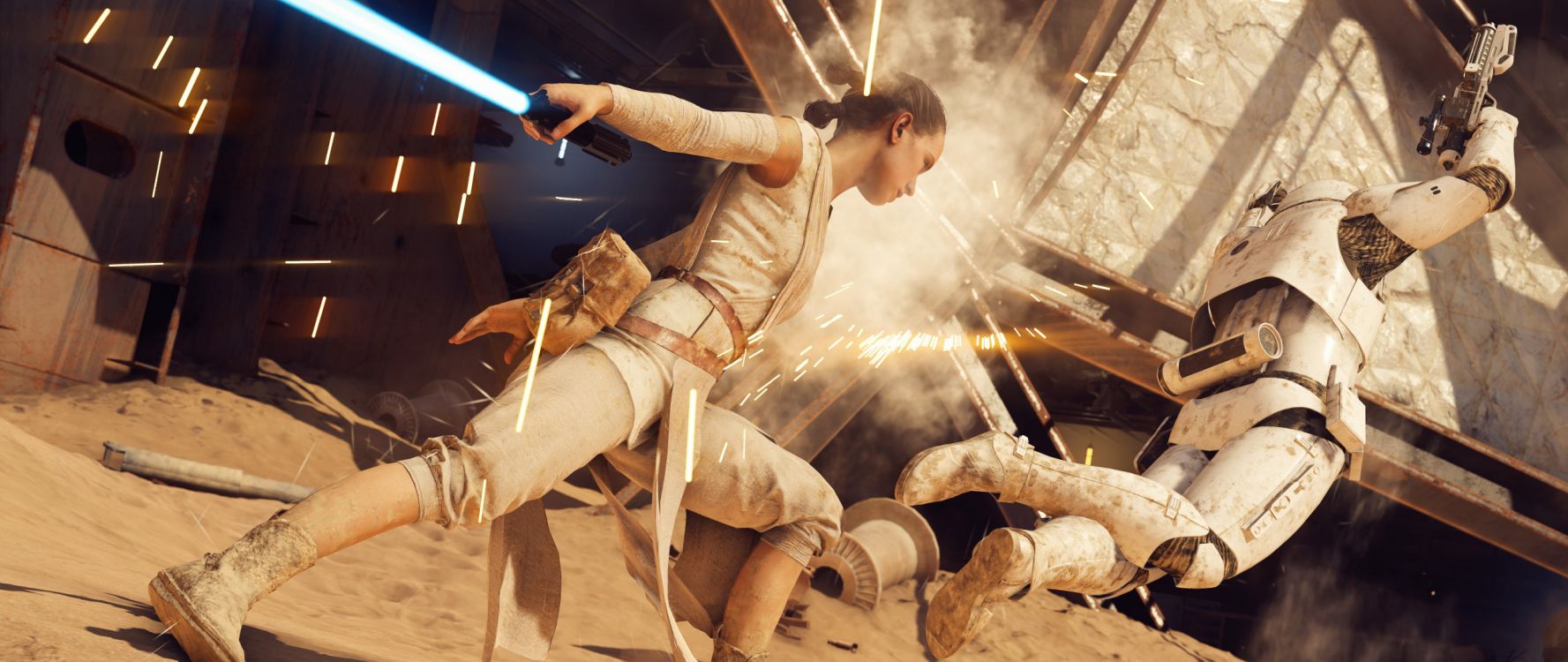 Rey, 星球大战前线ii, 星球大战, 一个xbox, 星球大战前线 壁纸 2560x1080 允许