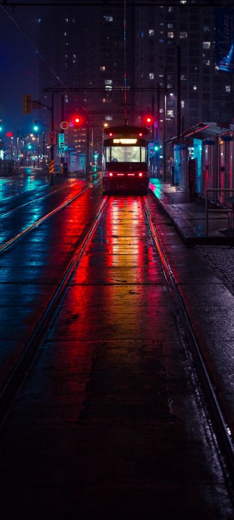 Automotive Lighting, Licht, Purpur, Infrastruktur, Asphalt. Wallpaper in 1080x2400 Resolution