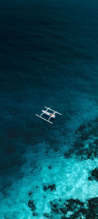 sea, smartphone, water, blue, azure