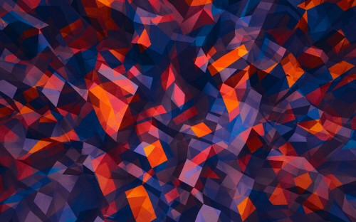 Image red blue and purple abstract painting