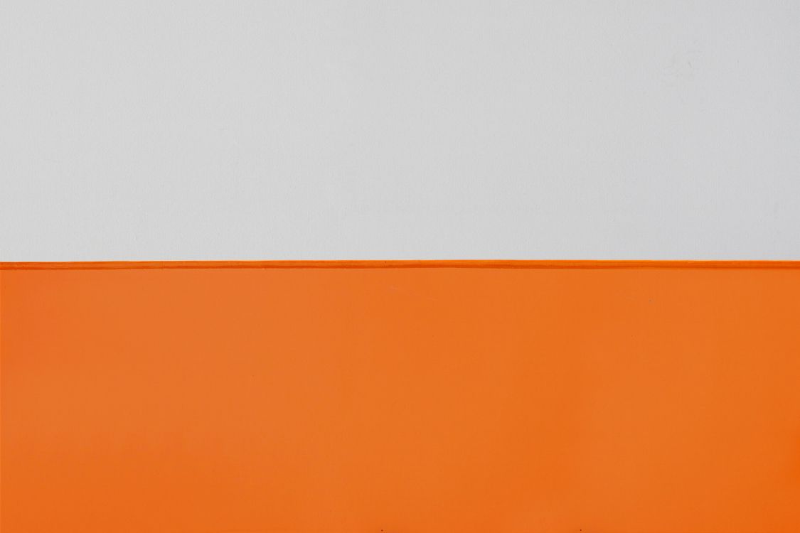 orange and white painted wall