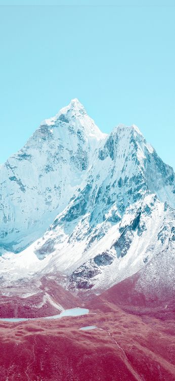 apples, mountain, snow, natural landscape, slope