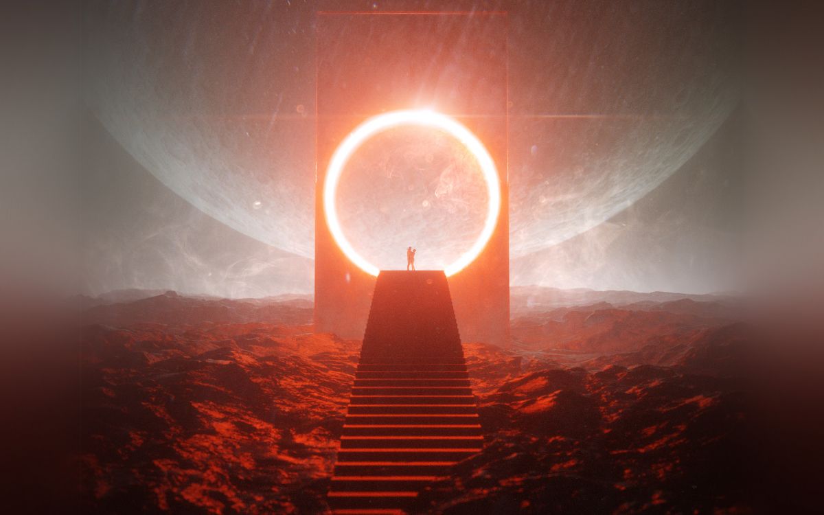 Homme Debout au Bord de la Colline Avec Les Rayons du Soleil. Wallpaper in 2560x1600 Resolution