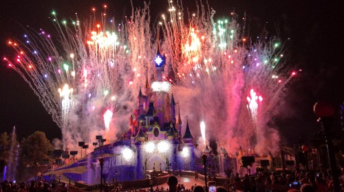 Image disneyland, fireworks, night, event, entertainment