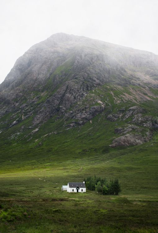 Buachaille Etive Mr, highland, mountainous landforms, grassland, hill