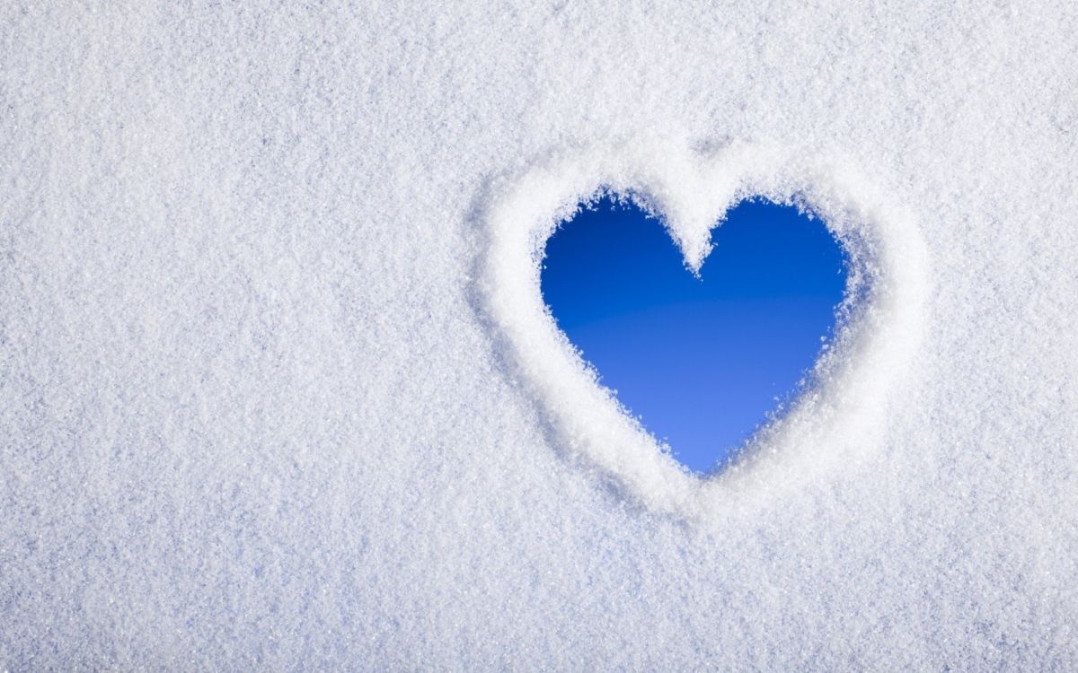 冬天, 心脏, 器官, 爱情, 微笑 壁纸 1920x1200 允许