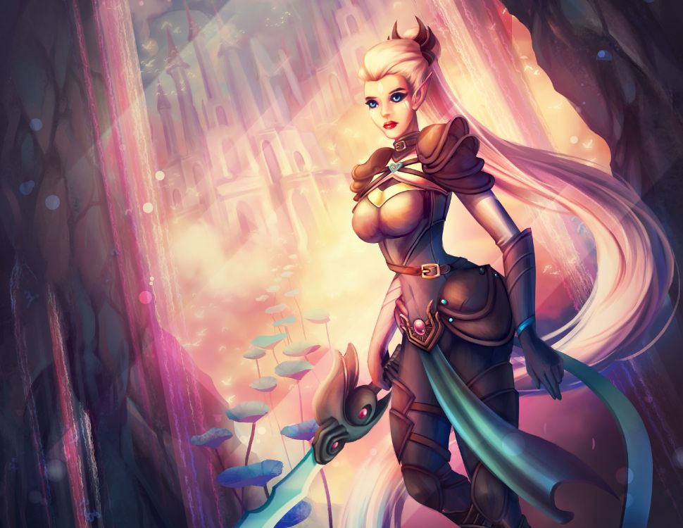 Femme en Soutien-gorge Noir et Jupe Personnage Anime. Wallpaper in 3508x2712 Resolution