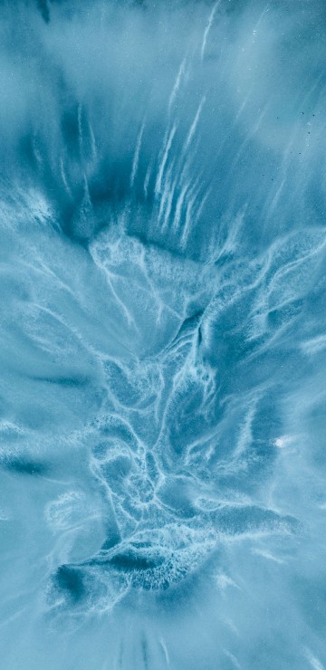 Image blue and white abstract painting